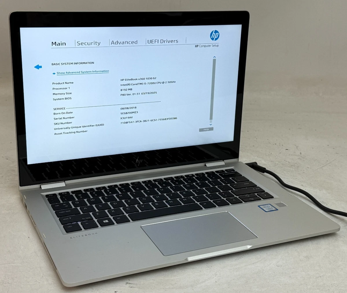 HP EliteBook x360 1030 G2 – Core i5 | 8GB RAM | 256GB SSD