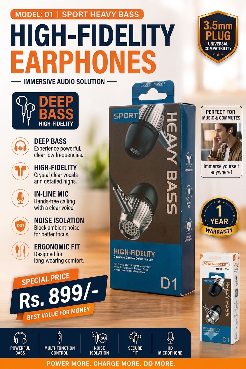 High fidelity earphone